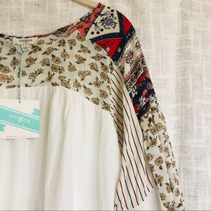 Umgee USA Woman’s dress Large eyelet embroidered